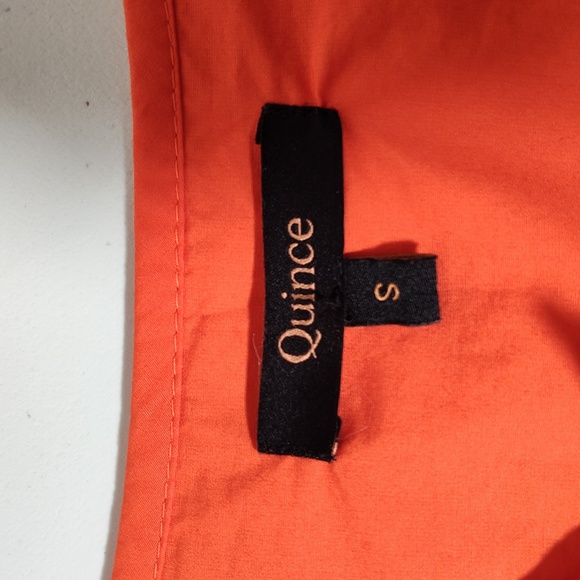 Quince organic cotton tiered maxi dress orange S - Picture 8 of 12